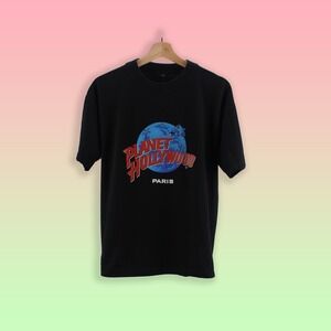 Vintage T-Shirt - Planet Hollywood Paris Tee - Retro Graphic T Shirt - M